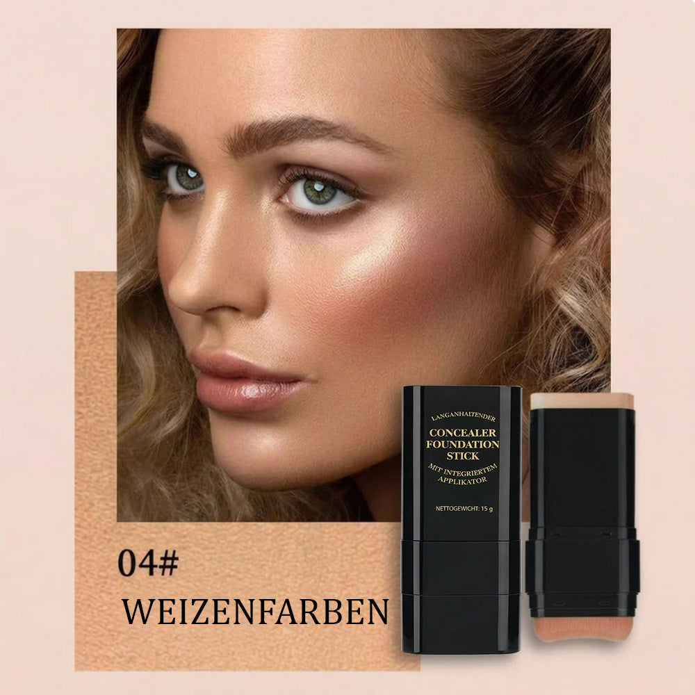 🫧 2-in-1 Foundation & Concealer Stick mit integriertem Pinsel