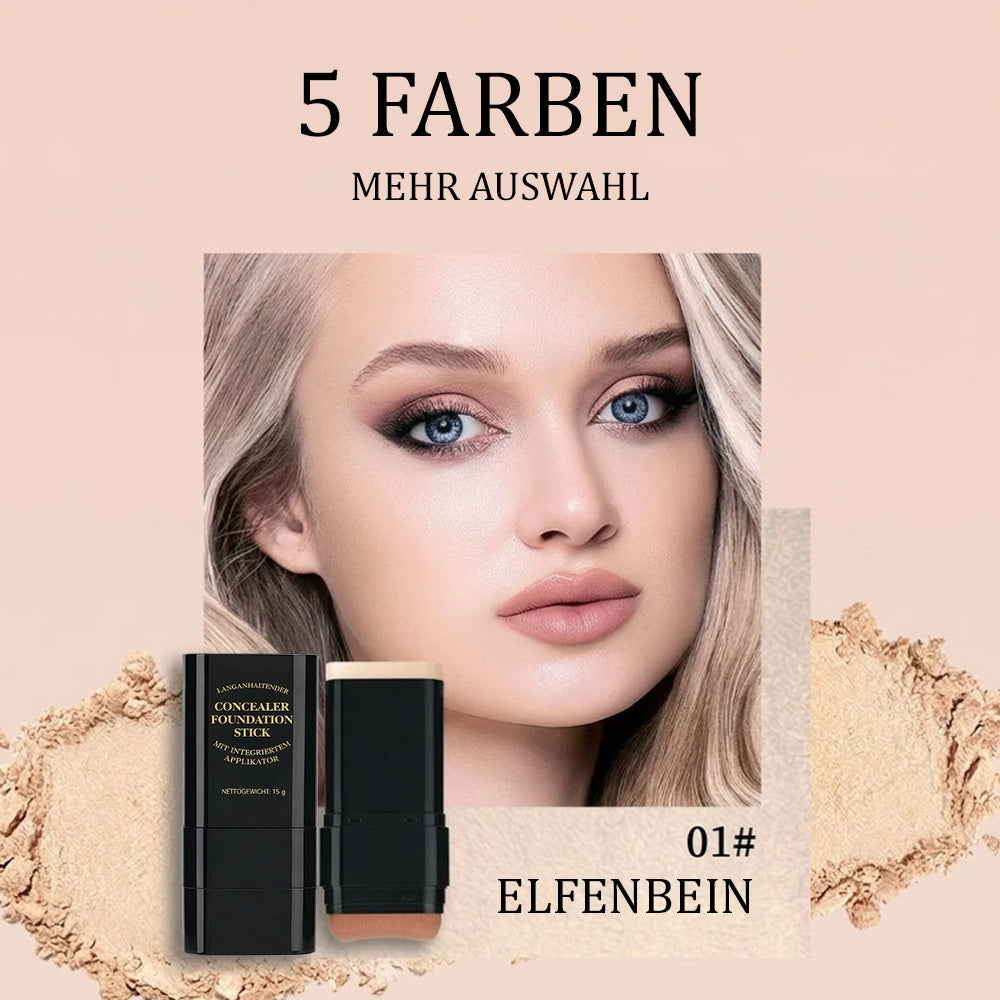 🫧 2-in-1 Foundation & Concealer Stick mit integriertem Pinsel