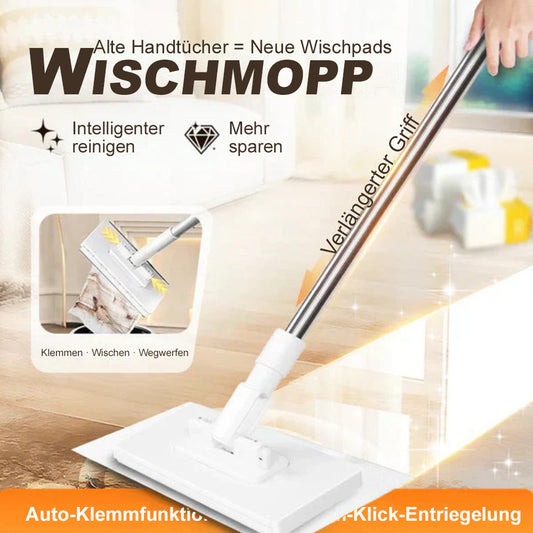 ✨ 360° Mehrzweck-Magie-Mopp – Nass- & Trockenreiniger für Böden, Wände & Fenster (Jedes Tuch verwendbar)