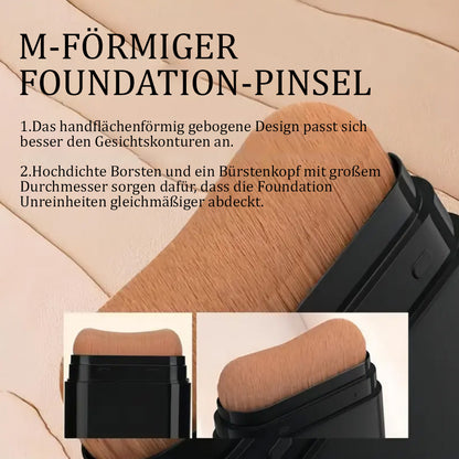 🫧 2-in-1 Foundation & Concealer Stick mit integriertem Pinsel