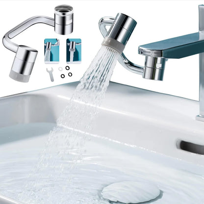 ✨ 1440° Drehbarer Wasserhahn-Aufsatz – Universal Schwenkarm für Bad & Küche (2 Strahlarten)