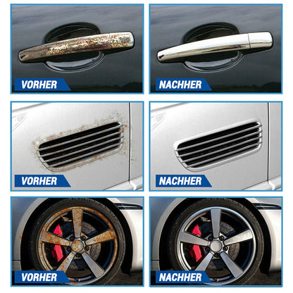 🚗 Auto Flugrostentferner & Rostlöser Spray – Entfernt Eisenpartikel & Bremsstaub ✨ (Lackschonend)