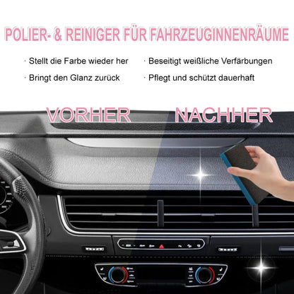🆙🚗 Auto-Innenraum-Tiefenpflege & Reiniger – Frischt Kunststoff & Leder auf (Inkl. Schwamm & Tuch)