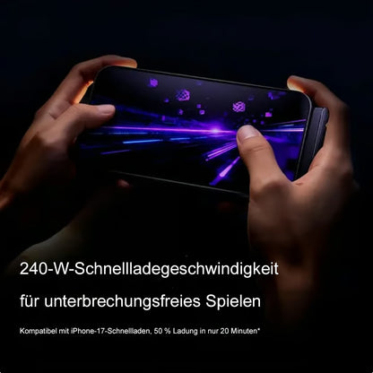 ⚡🔋MFi-zertifiziertes 2-in-1-Schnellladekabel mit integriertem Handy-Ständer – Ultraschnelle 240 W Leistung, offiziell von Apple autorisiert✅