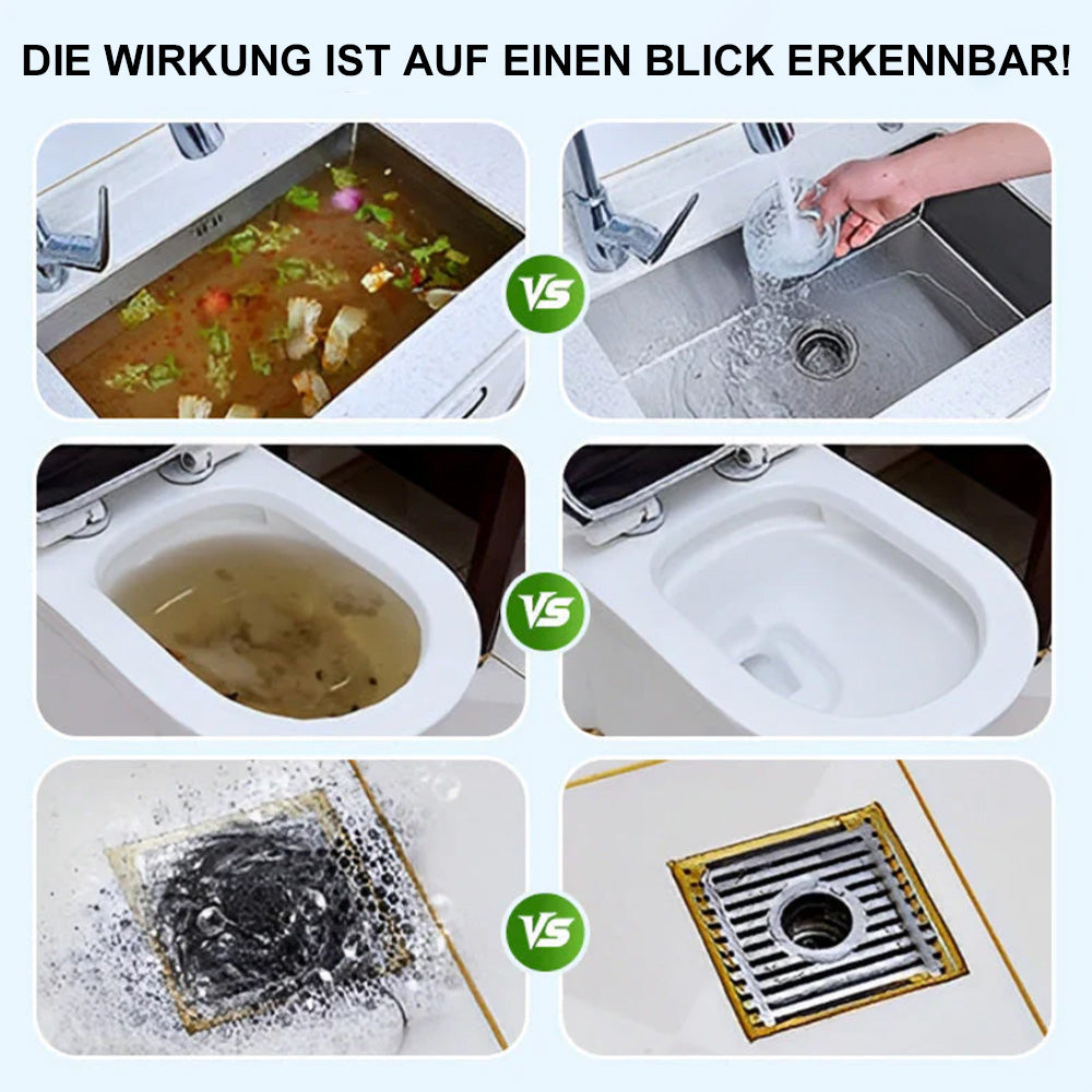 💥 Leistungsstarkes tägliches Rohrreinigungspulver – Schnellwirkend, sicher & schonend für Küche, Bad & Dusche 🏠