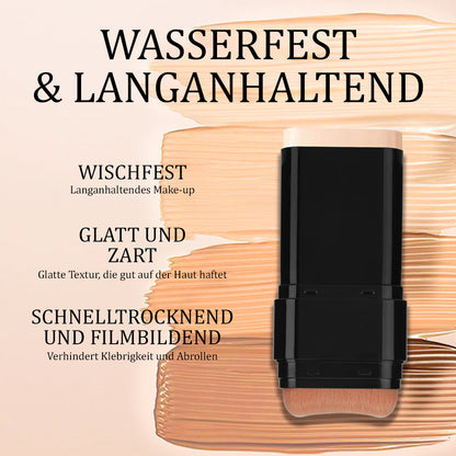 🫧 2-in-1 Foundation & Concealer Stick mit integriertem Pinsel