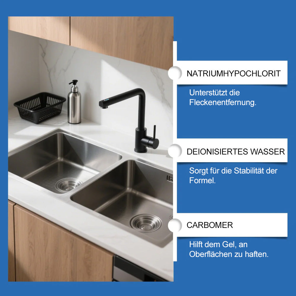 ✨ Magic Schimmel-Entferner Gel – Beseitigt Schwarzschimmel & Stockflecken auf Silikonfugen, Fliesen & Duschen (Ohne Schrubben)