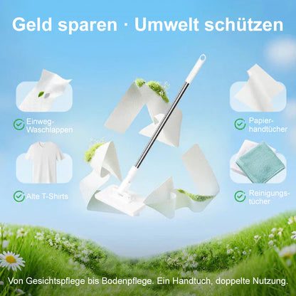 ✨ 360° Mehrzweck-Magie-Mopp – Nass- & Trockenreiniger für Böden, Wände & Fenster (Jedes Tuch verwendbar)