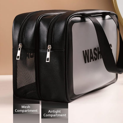 XXL Premium Kulturbeutel – Wasserdichte Waschtasche mit Nass- & Trockenfach (Ideal für Reisen, Sport & Gym)