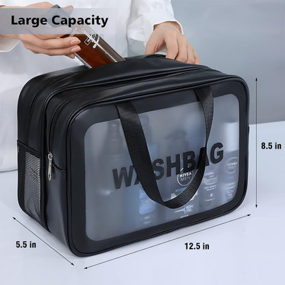 XXL Premium Kulturbeutel – Wasserdichte Waschtasche mit Nass- & Trockenfach (Ideal für Reisen, Sport & Gym)