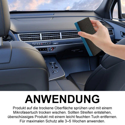 🆙🚗 Auto-Innenraum-Tiefenpflege & Reiniger – Frischt Kunststoff & Leder auf (Inkl. Schwamm & Tuch)