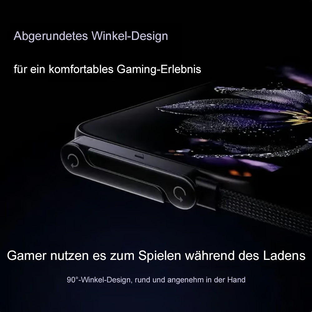 ⚡🔋MFi-zertifiziertes 2-in-1-Schnellladekabel mit integriertem Handy-Ständer – Ultraschnelle 240 W Leistung, offiziell von Apple autorisiert✅