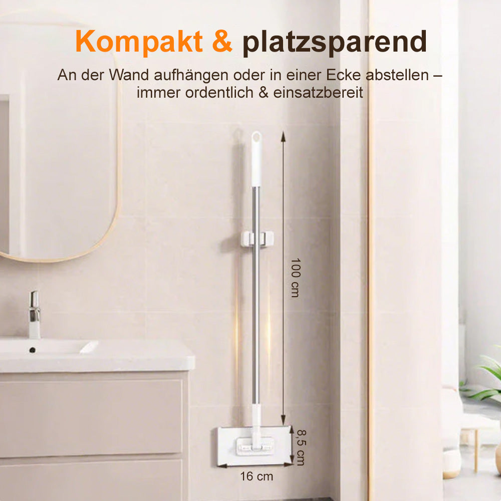 ✨ 360° Mehrzweck-Magie-Mopp – Nass- & Trockenreiniger für Böden, Wände & Fenster (Jedes Tuch verwendbar)