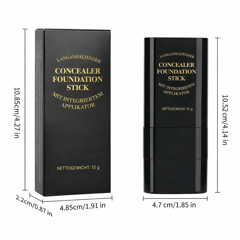 🫧 2-in-1 Foundation & Concealer Stick mit integriertem Pinsel