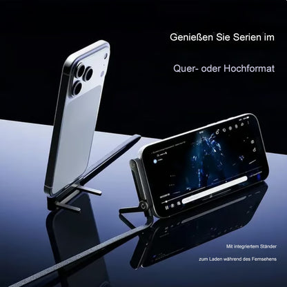 ⚡🔋MFi-zertifiziertes 2-in-1-Schnellladekabel mit integriertem Handy-Ständer – Ultraschnelle 240 W Leistung, offiziell von Apple autorisiert✅