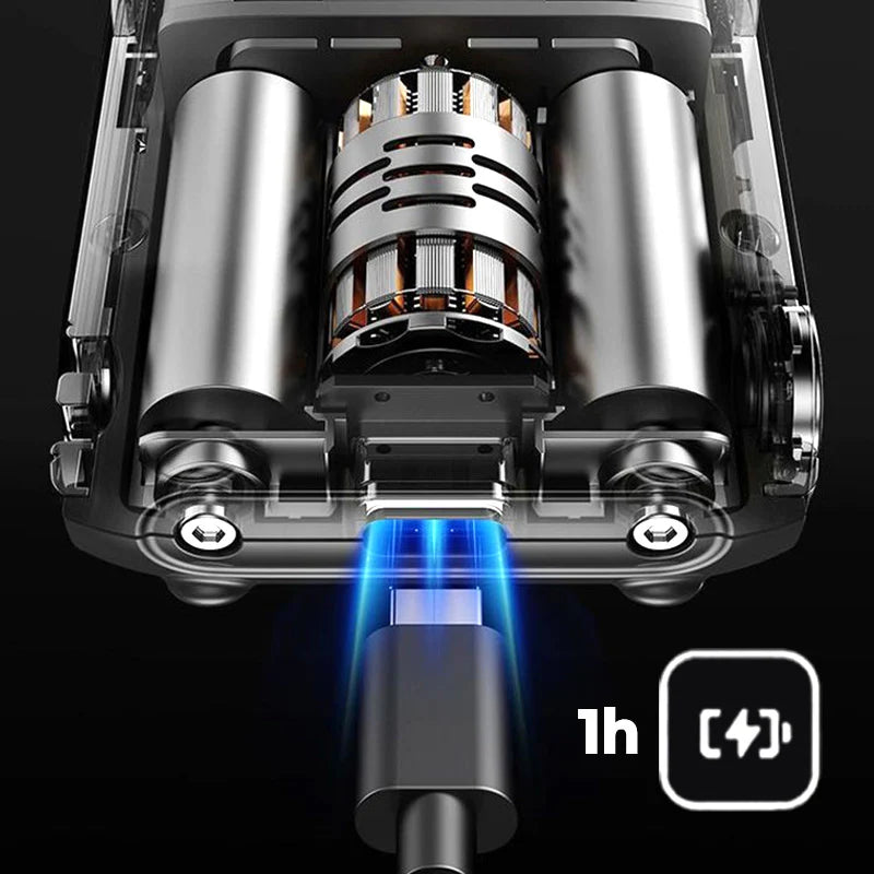 🚀 Tragbarer Mini-Elektrorasierer – Wasserdichter Reiserasierer für Herren (USB-C & Taschenformat)